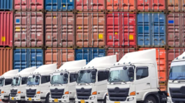 multiple-exposures-logistics-background-new-truck-fleet-air-freight-container-depot-service-transportation-concept-shipping-125246968